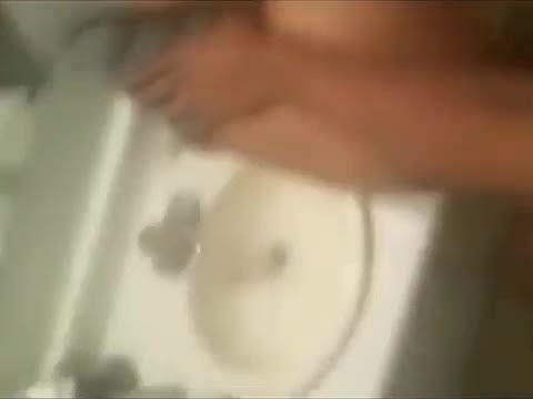 Indian youngster pumping in crapper