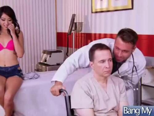 Sexually aroused patient pounding with doctor in stiff fashion act flick gig-19